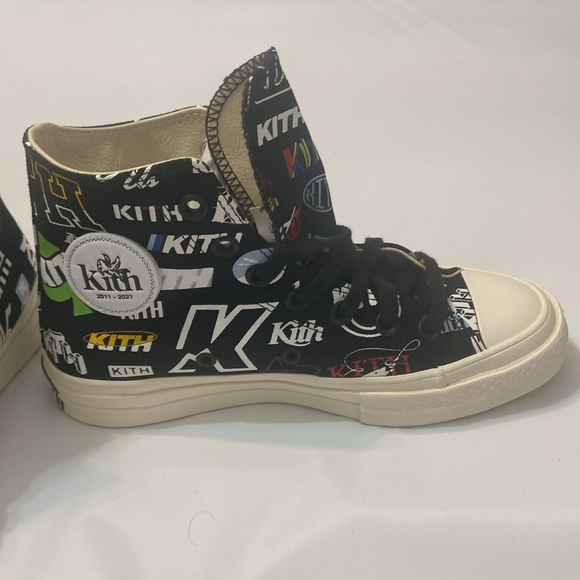 Converse Chuck Taylor All Star 70 Hi Kith 10 Year Anniversary Black Size Women 6 - Picture 2 of 9